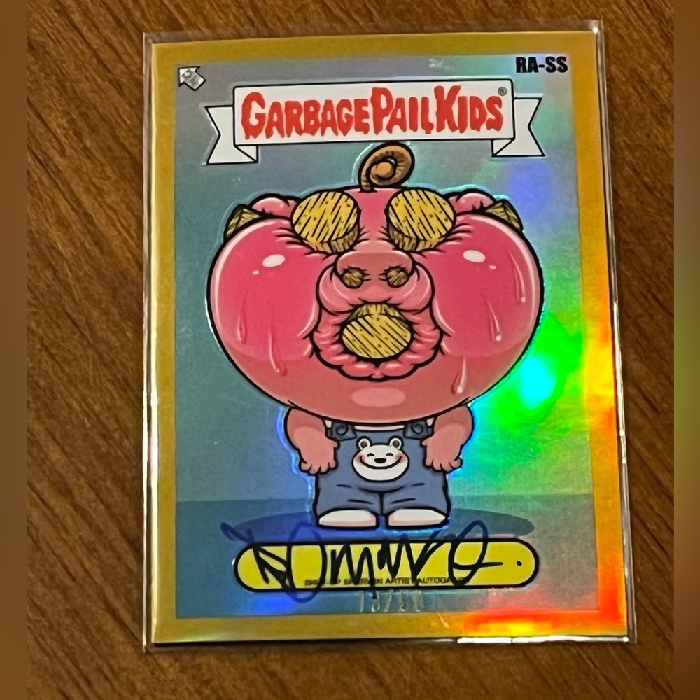 Garbage Pail Kids GPK Chrome 7 RA-SS Gold Refractor Rory Auto Shut Up Sherman